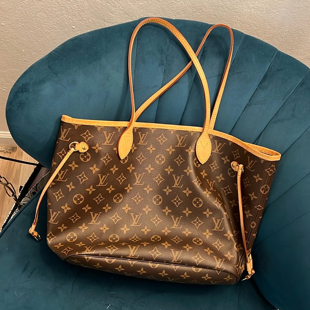 Louis Vuitton Classic Brown Tote with Tan Accents